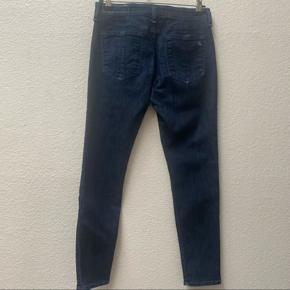 Rag & Bone Cate Dark Wash April Mid-Rise Ankle Skinny Size 27 - Picture 2 of 6